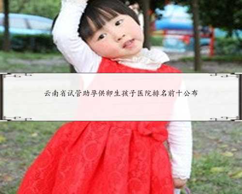 云南省试管助孕供卵生孩子医院排名前十公布